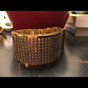 Gold Swarovski Digital watch